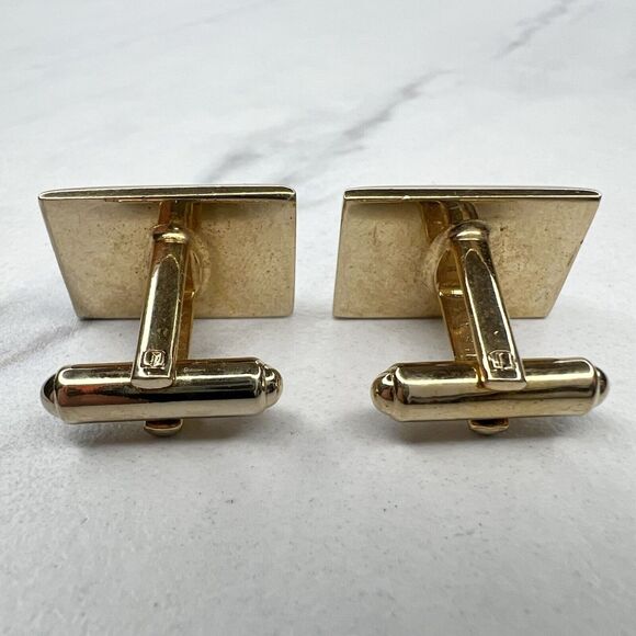 Hickok USA Vintage Gold Tone Pyramid Cufflinks - Picture 6 of 6